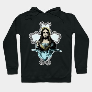 jesus christ of the winged heart Hoodie